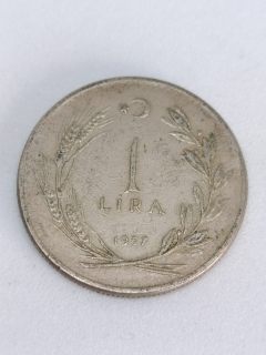 Turecko 1 lira, 1957