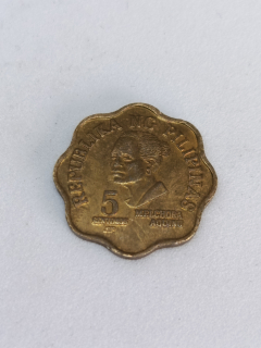 Filipíny 5 sentimos, 1981 Mintmark "BSP" - Manila, Philippines