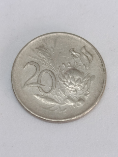 Jihoafrická republika 20 centů, 1965 Legend in English - "SOUTH AFRICA"