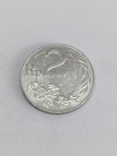 Indonésie 2 rupie, 1970