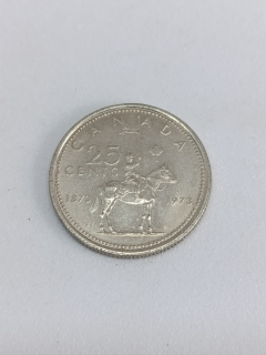 Kanada 25 centů, 1973 100 let - Královská kanadská jízdní policie