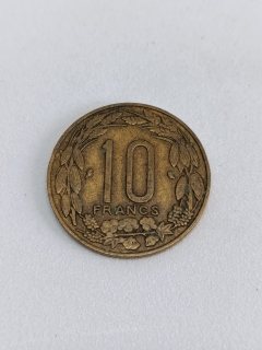 Rovníkové státy Afriky 10 franků, 1961