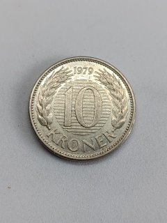 Dánsko 10 korun, 1979