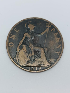 Velká Británie 1 pence, 1919 H