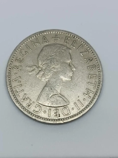 Velká Británie ½ koruny, 1956