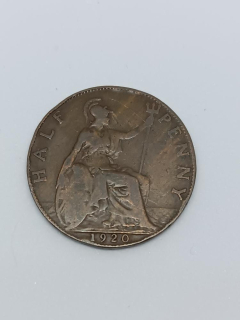 Velká Británie ½ pence, 1920