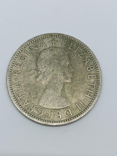 Velká Británie ½ koruny, 1955