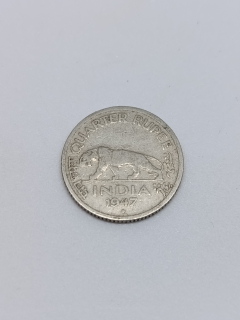 Britská Indie ¼ rupie, 1947