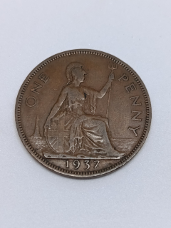 Velká Británie 1 pence, 1937