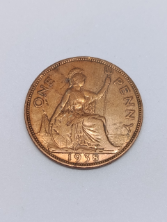 Velká Británie 1 pence, 1938
