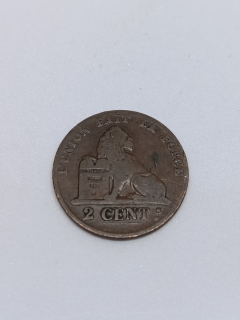 Belgie 2 centimy, 1856