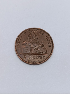 Belgie 2 centimy, 1905
